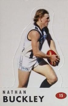 1996 Select AFL Stickers - Stand Ups #15 Nathan Buckley Front